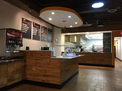 Counter and kitchen at Ethio Express Grill in Silver Spring