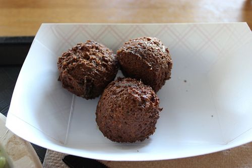 Classic "green" falafel at Moshe's Golden Falafel - McCullough Ave in San Antonio