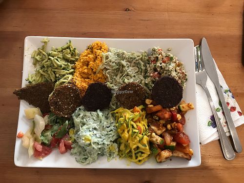 Mixed plate! at Veggie Nyers in Budapest