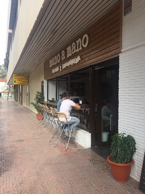 Outside at Mano a Mano in Murcia