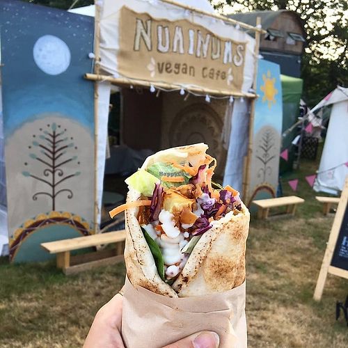 Pakora Flatbread at Numinums in Nottingham