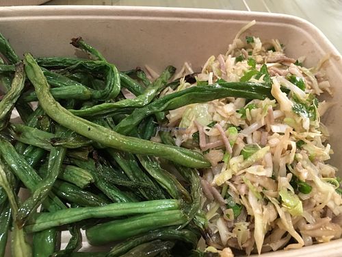 Cabbage soba salad and charred green beans at Little Beet - 18th St in Washington