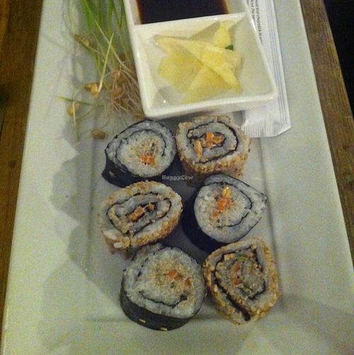 Vegan sushi at L'Orto Gia Salsamentario in Turin
