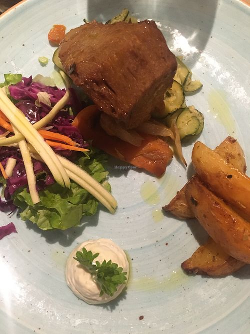 Seitan with veggies  at L'Orto Gia Salsamentario in Turin