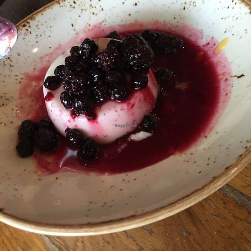 vegan coconut pudding  at Las Iguanas in South East London