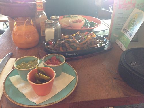 mushroom fajitas (vegan) at Las Iguanas in South East London