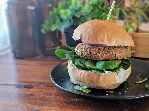 Middle Eastern Feast burger at Bonta Vera in Minmi