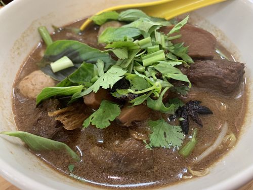 ก๋วยเตี๋ยวเห็ดตุ๋น at Veggie Chef in Bangkok
