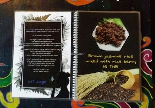 menu 1 at Lost Lounge in Chiang Mai