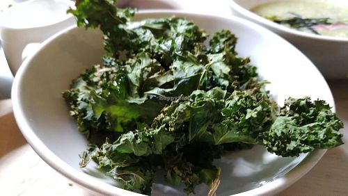 Kale chips at NOP in Tallinn