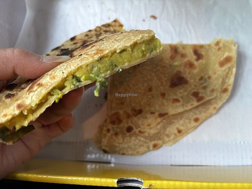 Aloo paratha at Sri Ganesh's Dosa House in Jersey City