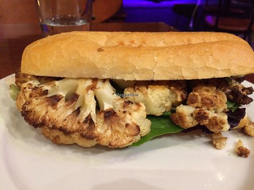 cauliflower poboy at Reverie Cafe + Bar in Minneapolis