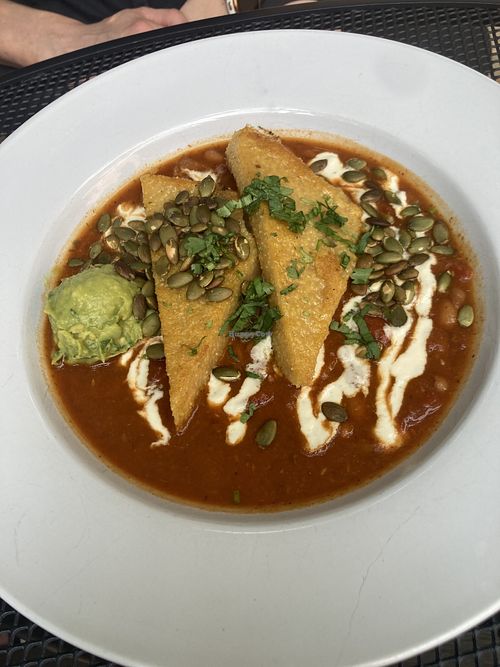 Polenta rancheros  at Reverie Cafe + Bar in Minneapolis