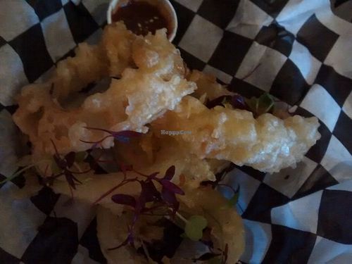 Onion rings at Lucky Pig - Paradise Palms in Edinburgh