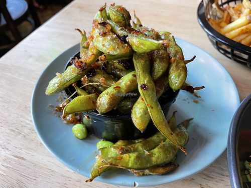 Oily edamame   at Lucky Pig - Paradise Palms in Edinburgh