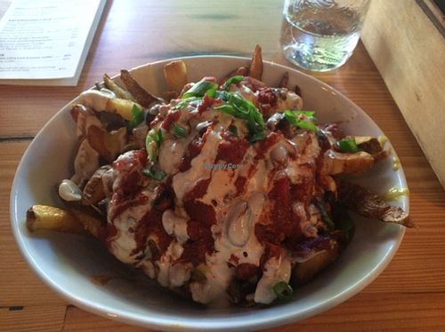 scrumptious chili cheese fries at MeeT in Gastown in Vancouver