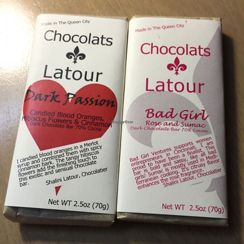 locally-made chocolates! at Bottle and Basket in Cincinnati