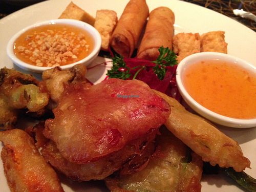 veggie sampler at L'Thai Organic Restaurant - East in Tucker