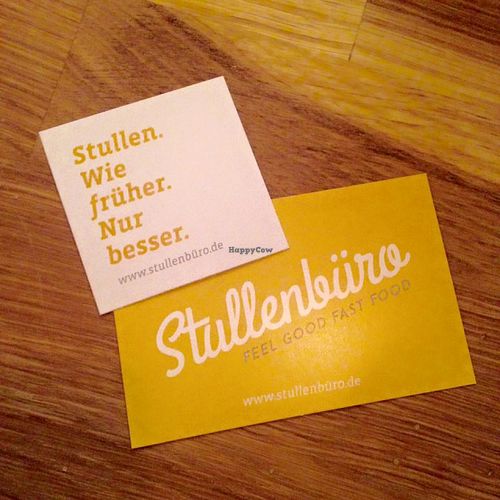 business card at Stullenbuero in Dresden