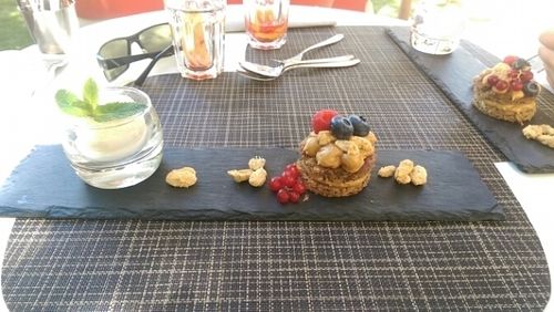 Dessert: cake et beurre de cacahuète  at B12 in Chur