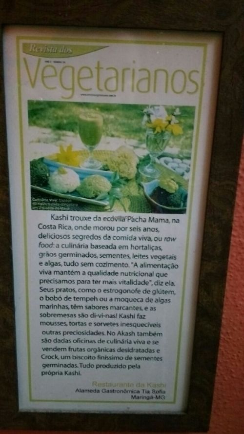 Awards at Restaurante da Kashi  in Bocaina De Minas