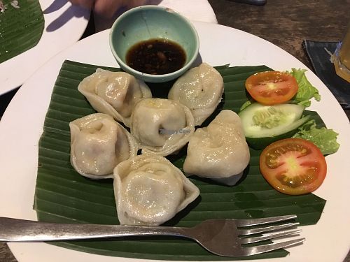 Vegan Japanese gyoza.  at Sopa - Jl Raya Nyuh in Ubud