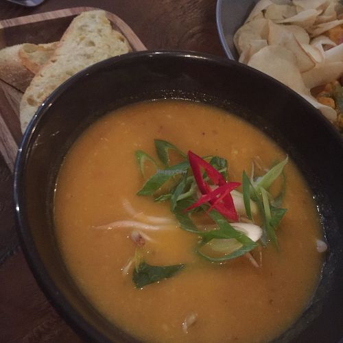 Thai Red Curry Soep at Hoezo in Leiden