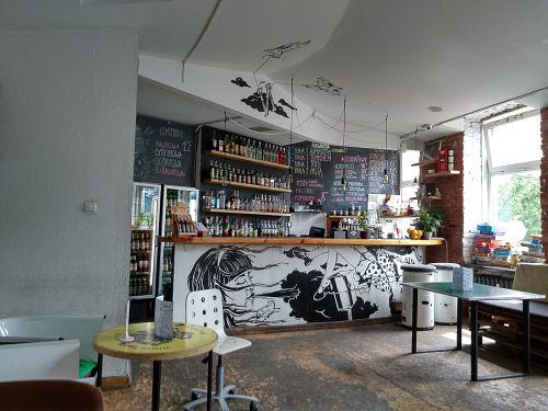 inside at Niebostan in Lodz