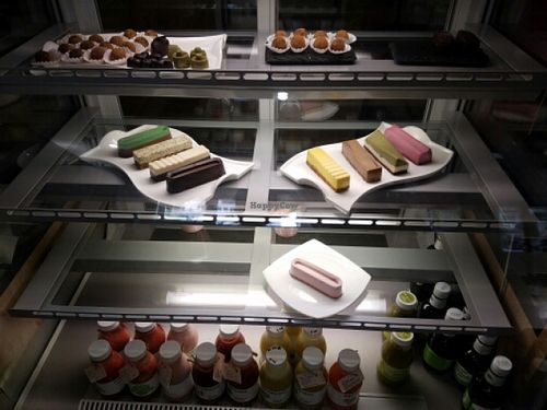 sweets and drinks at BIOrganic Raw Cafe in Chisinau