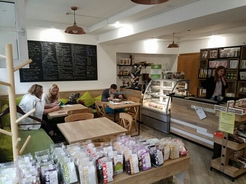 inside at BIOrganic Raw Cafe in Chisinau