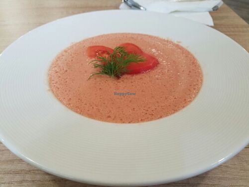 Gazpacho  at BIOrganic Raw Cafe in Chisinau