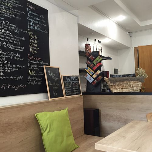 cute lil place at BIOrganic Raw Cafe in Chisinau