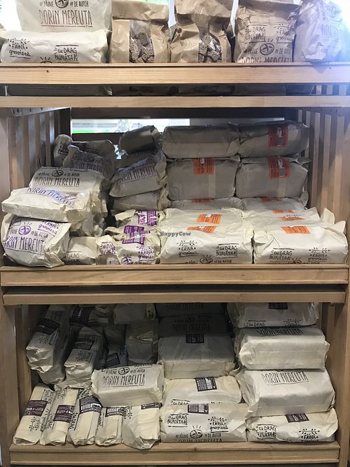 Natural healthy bread at BIOrganic Raw Cafe in Chisinau