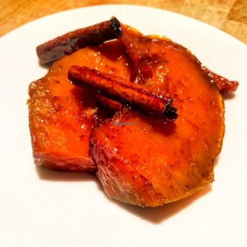 Pumpkin Dessert flavoured with cinnamon. at Ruzgar Hotel in Alacati