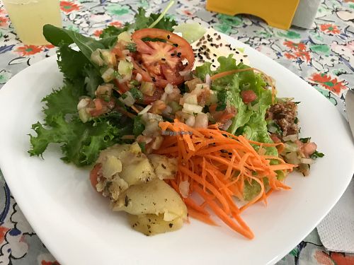 Salad at Vila Sabor in Sao Paulo