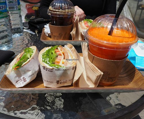 Lunch burger set at Kong's Burger - Gaya-daero in Busan