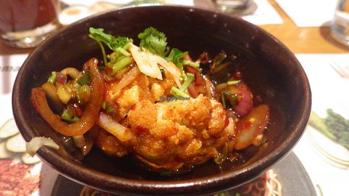 Bang bang cauliflower  at Wagamama - Tivoli in Copenhagen
