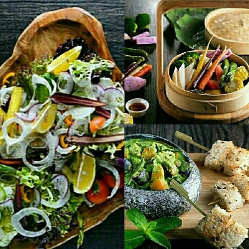 Daily Catch, Steamed Veg Basket & Green Curry with Grilled Rice Cake at Vanimal in Hong Kong Island