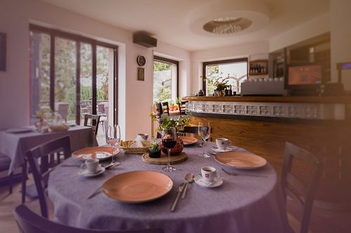 dining room at Czarny Kos in Borkowo