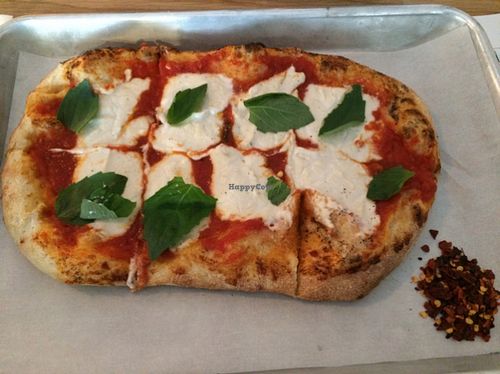 tomato-basil-cashew mozzarella  at Double Zero in New York City