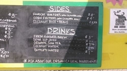 Menu 3 at Simmer Down Caribbean Cafe - Food Trailer in Arcata