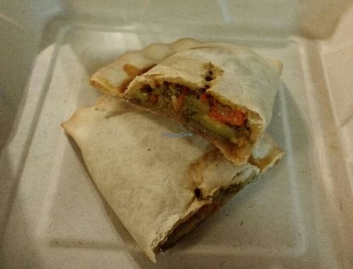 Vegan Curried Veggie Patty at Simmer Down Caribbean Cafe - Food Trailer in Arcata