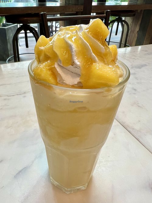 Mango milkshake  #Veganuary at Veganerie Concept - Benjasiri Park in Bangkok