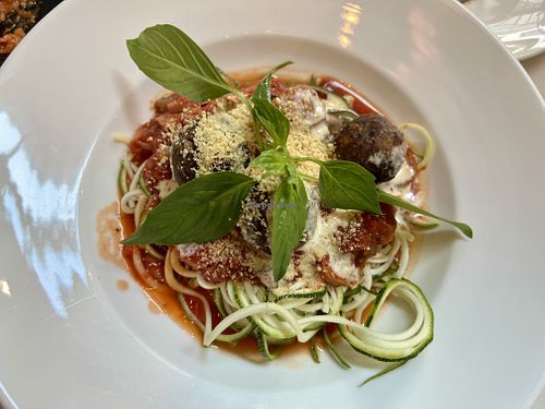 Zucchini meatballs  #Veganuary at Veganerie Concept - Benjasiri Park in Bangkok