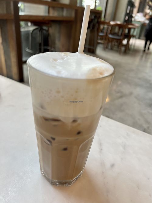 Iced Cappuccino  #Veganuary at Veganerie Concept - Benjasiri Park in Bangkok