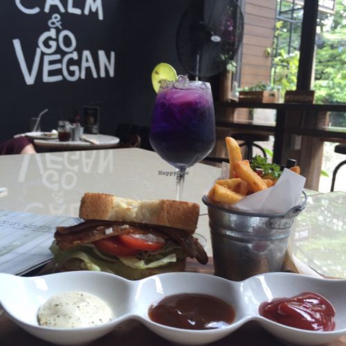 veganerie blt at Veganerie Concept - Benjasiri Park in Bangkok