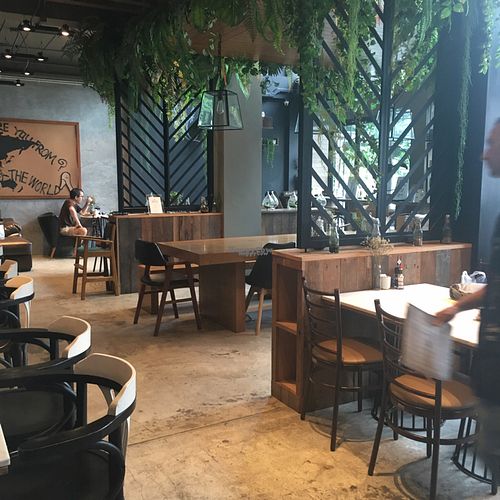 seating at Veganerie Concept - Benjasiri Park in Bangkok