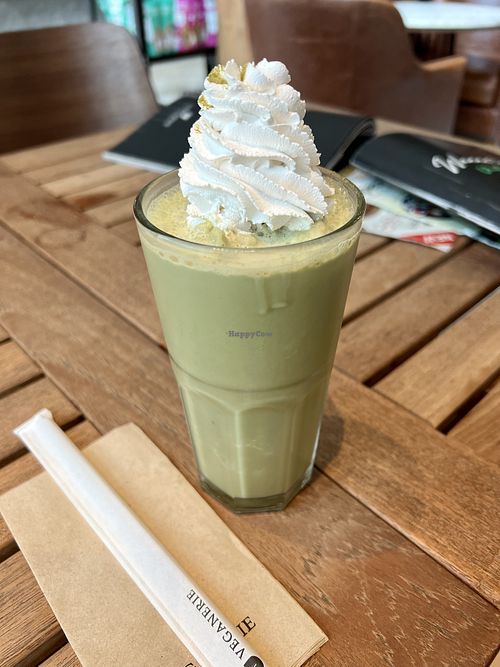 Matcha smoothie   at Veganerie Concept - Benjasiri Park in Bangkok