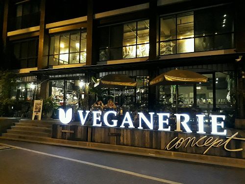 Outside at Veganerie Concept - Benjasiri Park in Bangkok
