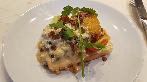 Avocado toast at Veganerie Concept - Benjasiri Park in Bangkok